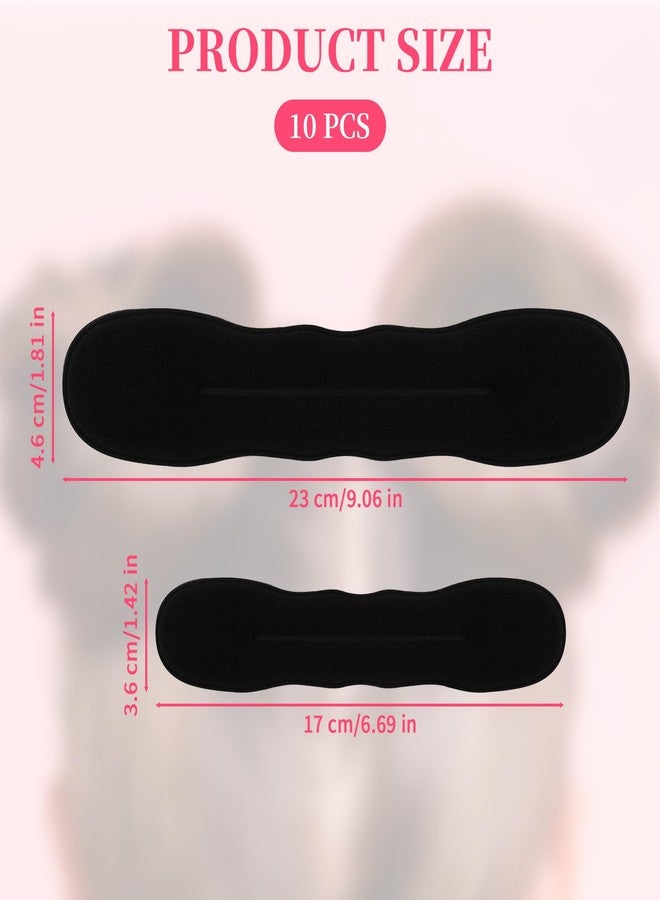 Pretwad 10 Pack Hair Bun Maker for Women - 5 Small & 5 Large Non-Slip Foam Sponge Bun Shapers for Easy Updos, Lazy Hair Curler Bun Clips, Reusable Magic Bun Curler for Long/Short/Thick/Thin Women Hair - Image 2